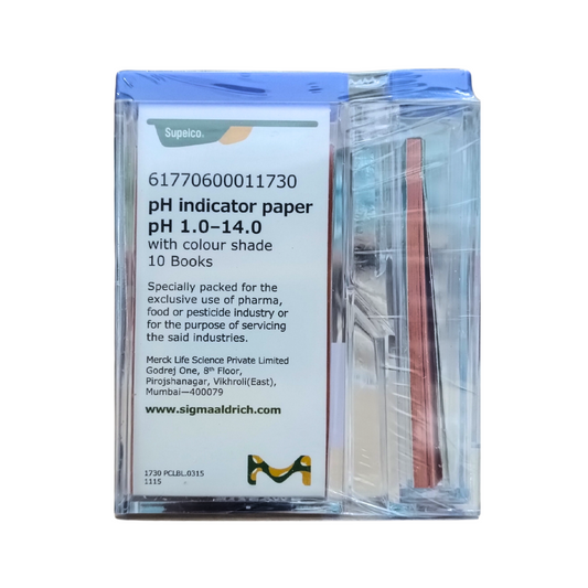 MERCK pH Indicator Paper pH 1.0 - 14.0 (with Colour Scale) Handy Pack
