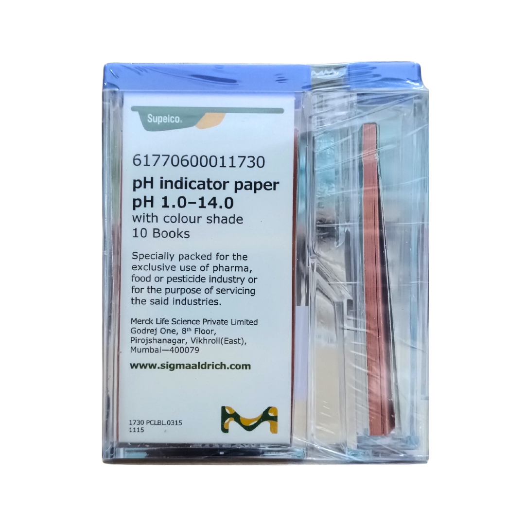 MERCK pH Indicator Paper pH 1.0 - 14.0 (with Colour Scale) Handy Pack