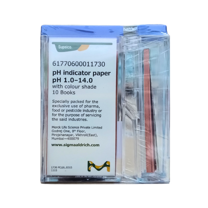 MERCK pH Indicator Paper pH 1.0 - 14.0 (with Colour Scale) Handy Pack
