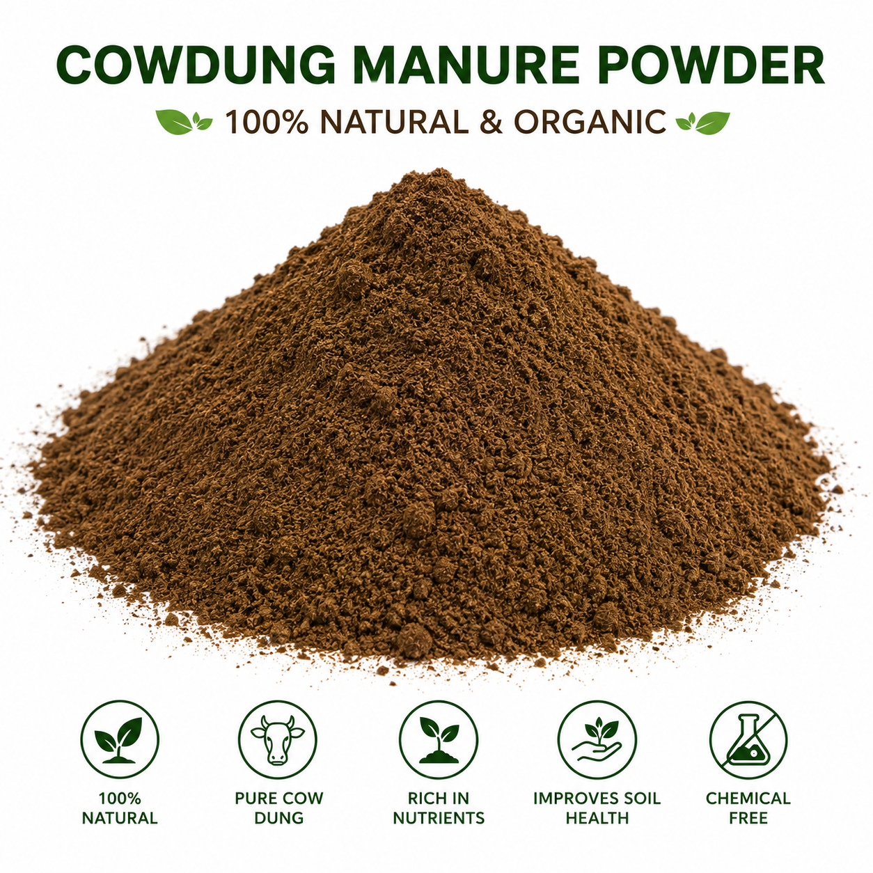 Cowdung Manure-100% Pure, Dried & Powdered
