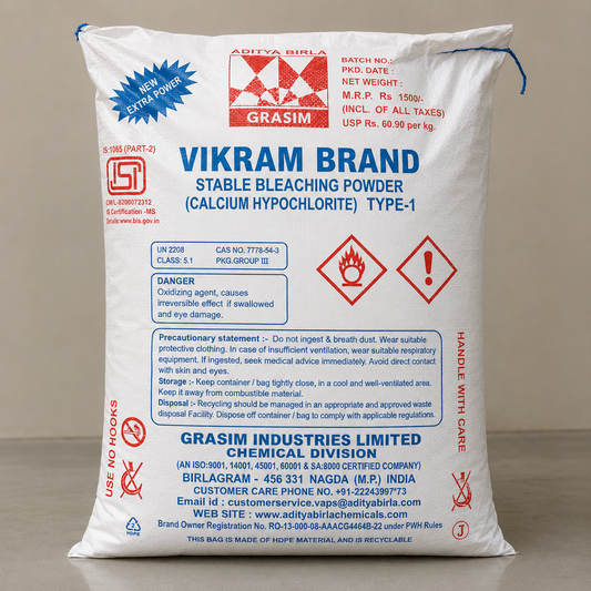 Bleaching Powder Stable (Calcium Hypochlorite) Type 1- VIKRAM BRAND