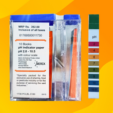 Load image into Gallery viewer, MERCK pH Indicator Paper pH 2.0 - 10.5 (with Colour Scale) Handy Pack
