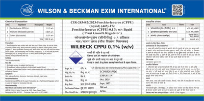 Forchlorfenuron (CPPU) 0.1% w/v Liquid PGR (Wilson & Beckman Exim International's)