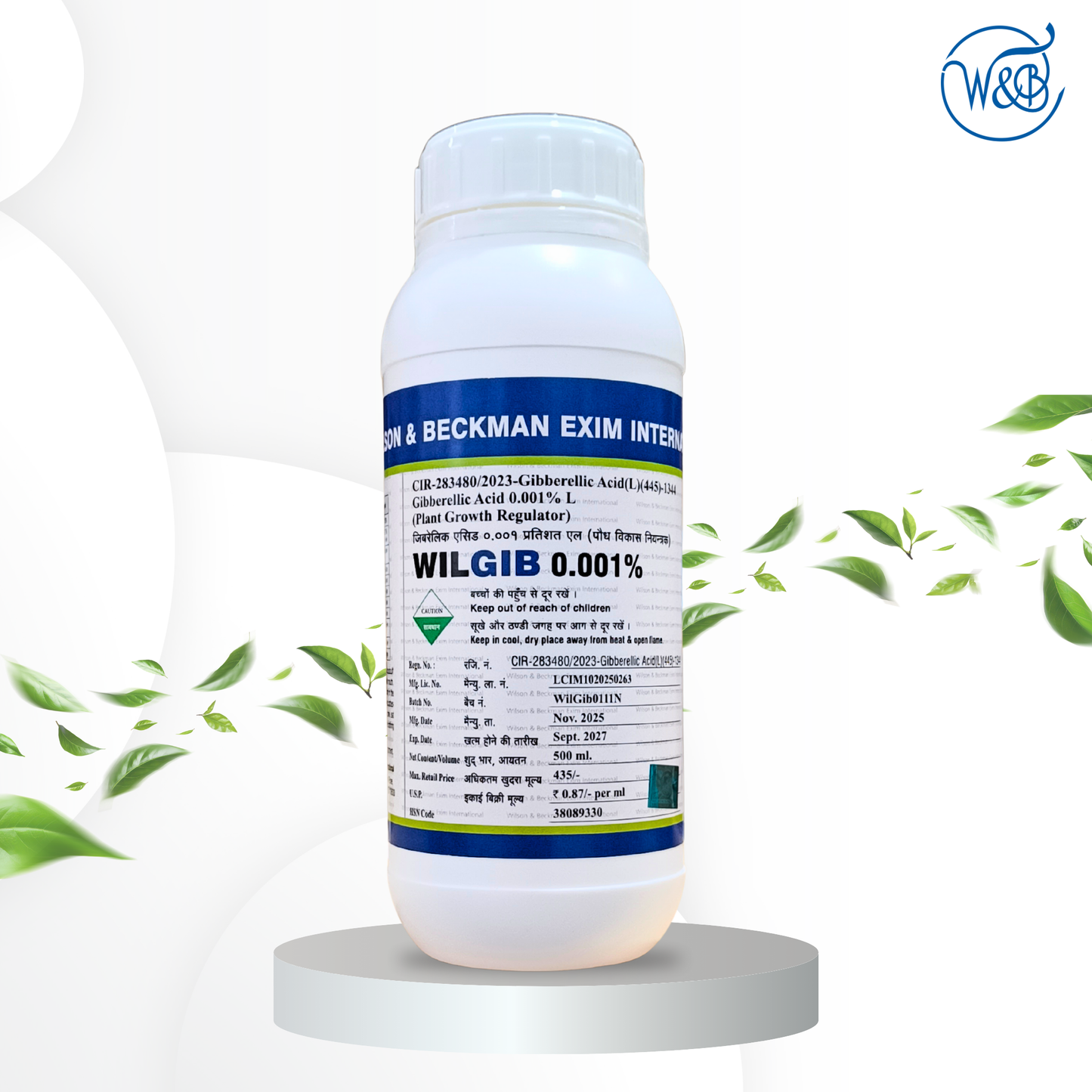 WILGIB 0.001% L (Gibberellic Acid 0.001% L) Plant Growth Regulator