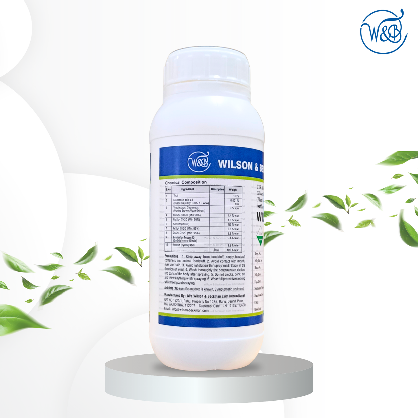 WILGIB 0.001% L (Gibberellic Acid 0.001% L) Plant Growth Regulator