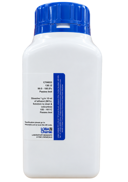 Salicylic Acid 99% Extra Pure – LOBA CHEMIE (500 GM)