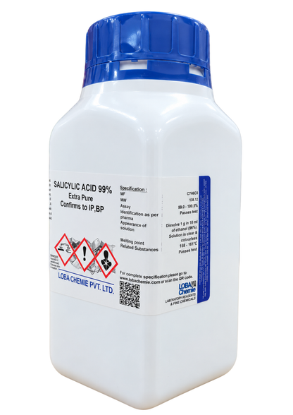 Salicylic Acid 99% Extra Pure – LOBA CHEMIE (500 GM)